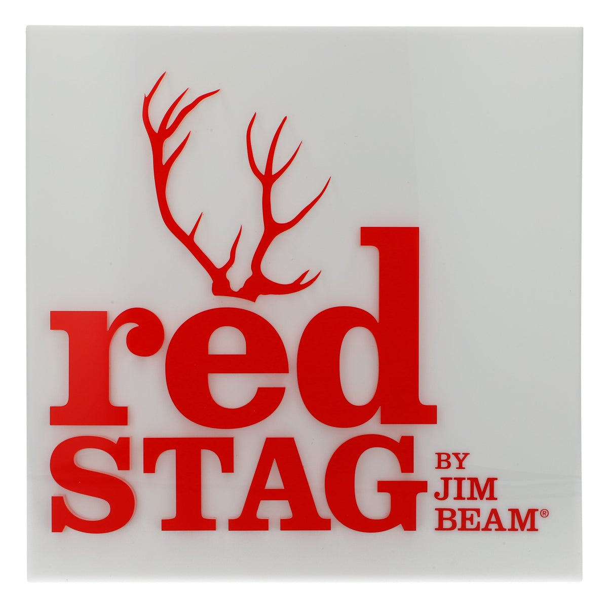 Jim Beam Whisky LED Leuchtreklame Leuchtwerbung 30x30cm "Red Stag" – Ansicht 2
