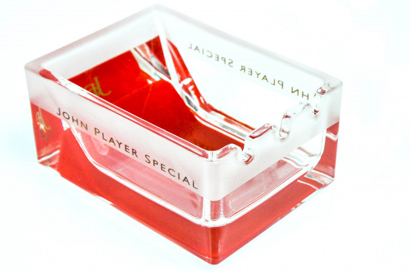 John Player Special Aschenbecher Satiniert roter Boden Glas JPS Exklusiv – Ansicht 3