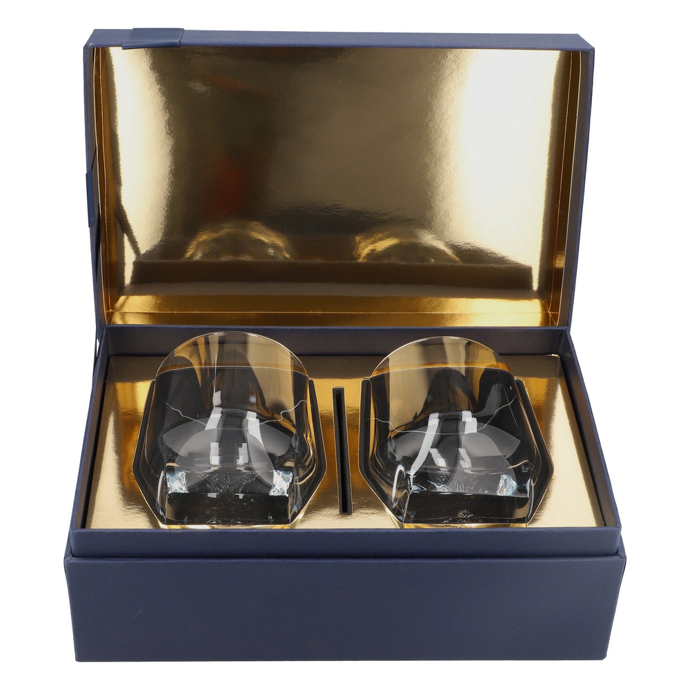 Johnnie Walker Geschenkset 2x 0,28l Tumbler Gläser Blue Label Edle Geschenkverpackung