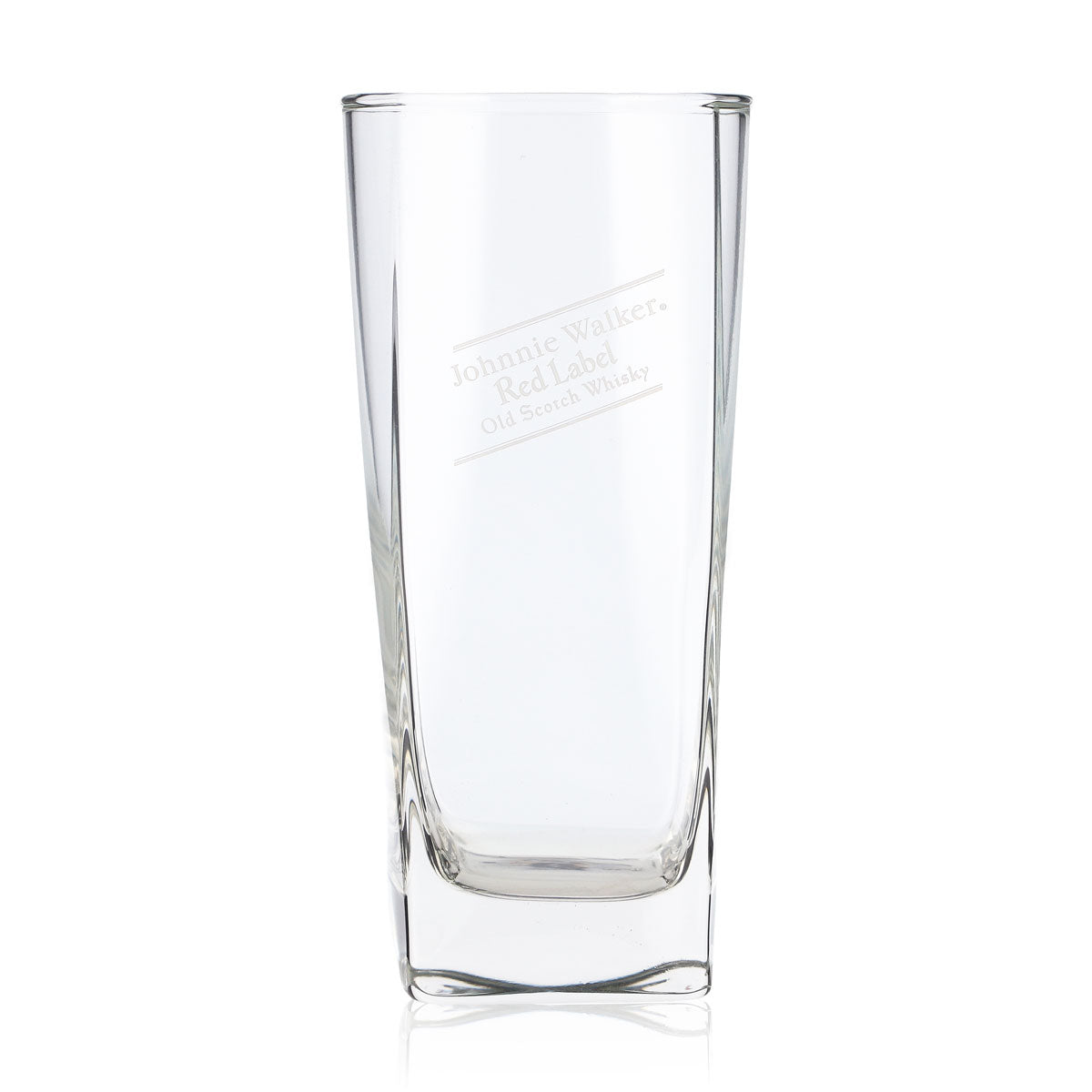 Johnnie Walker Whiskey Glas Longdrink 0,333l Eckiger Boden Red Label