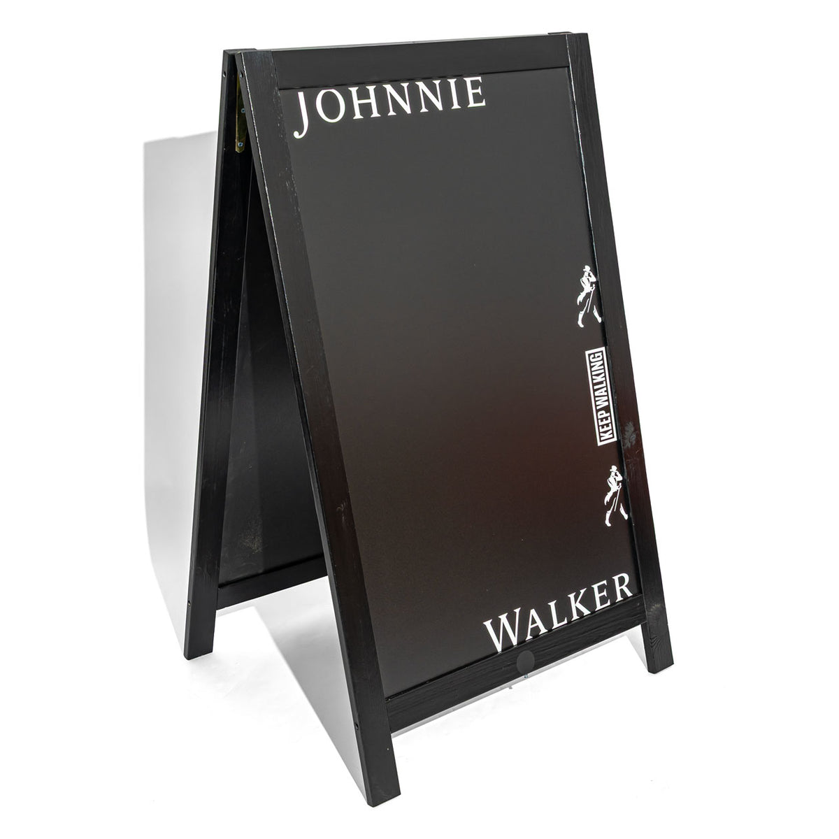 Johnnie Walker Whisky Holz Kundenstopper Aufsteller A-Frame Kreidetafel