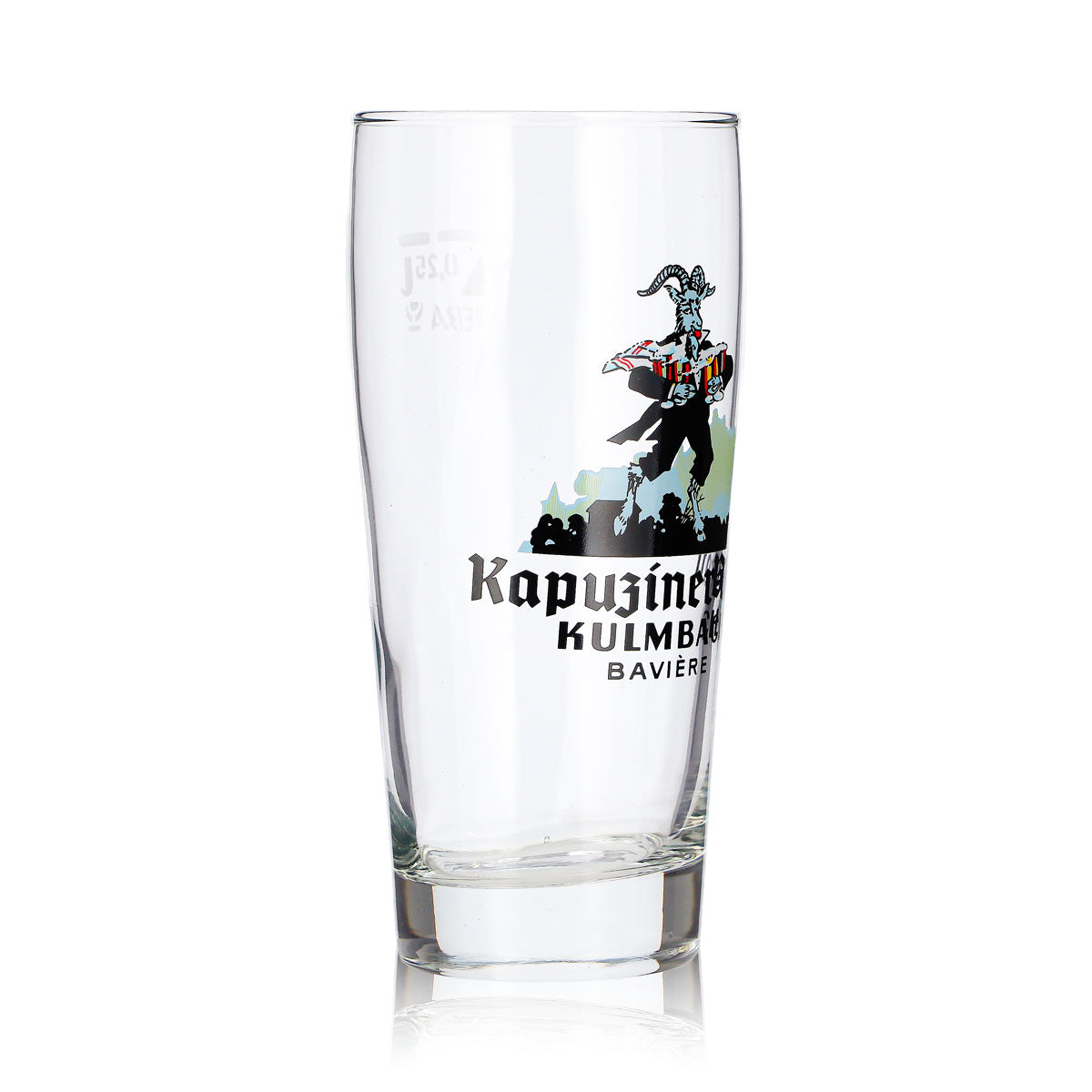 Kapuziner Bier Glas 0,25l Becher Kulmbach Steinbock – Ansicht 3