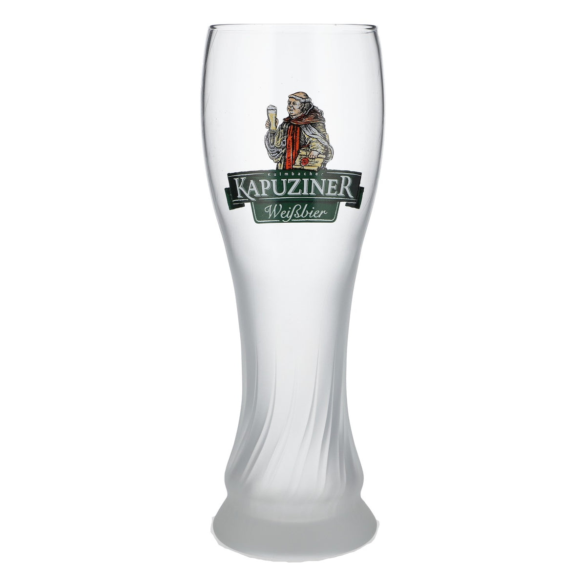 Kapuziner Bier Glas 0,5l Biergläser Weißbierglas Milchglas unten Sahm
