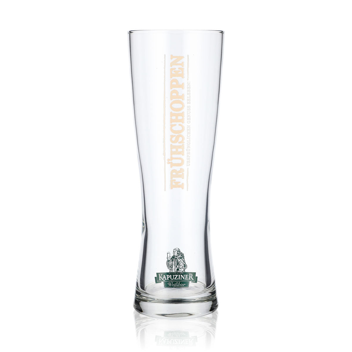 Kapuziner Bier Glas Gläser Biergläser 0,5l Weißbierglas "Frühschoppen"