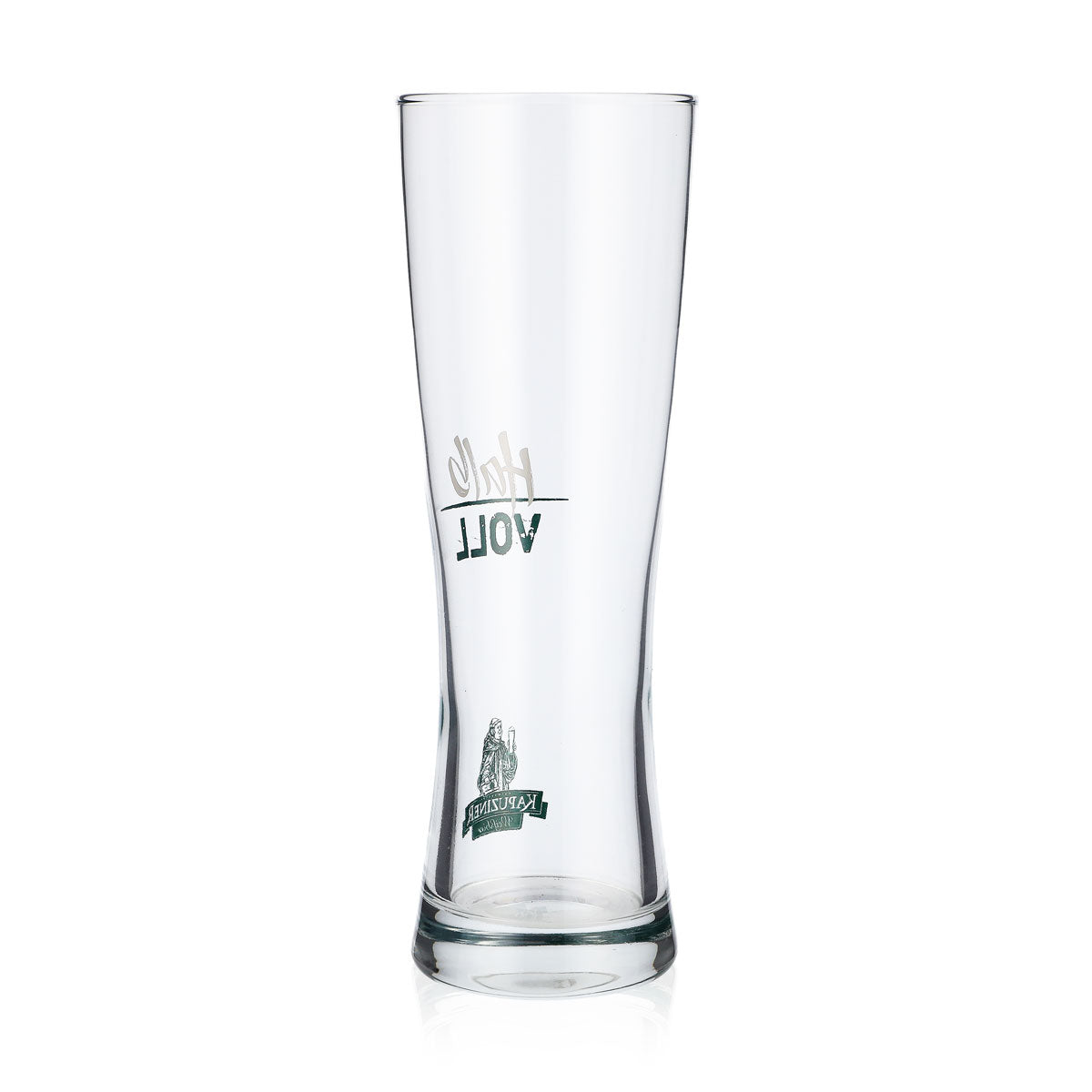Kapuziner Bier Glas Gläser Biergläser 0,5l Weißbierglas "halb voll" – Ansicht 3