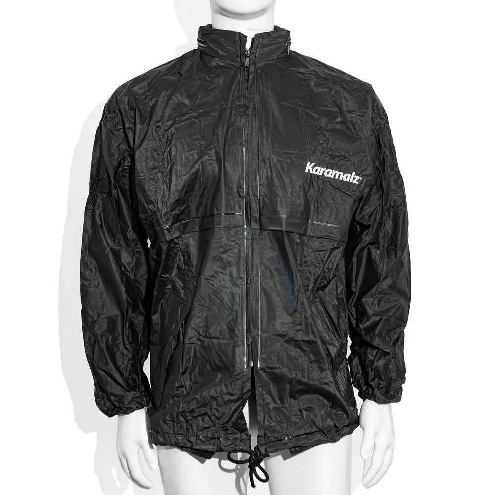 Karamalz Bier Glas Gr,L schwarz mit Paputze Polyester Regenjacke Gr.L
