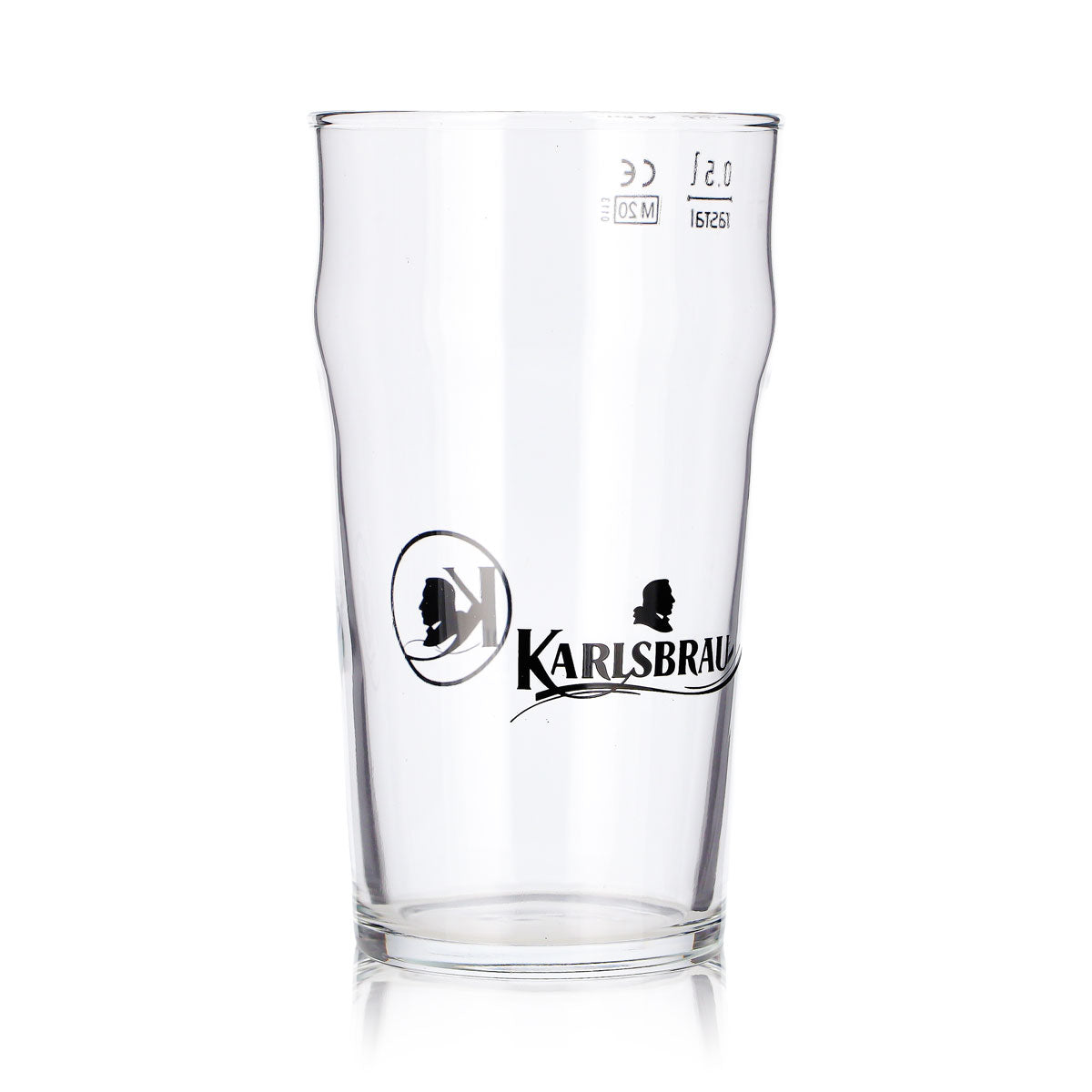 Karlsberg Bier Glas 0,5l Karlsbräu Becher Rastal – Ansicht 3