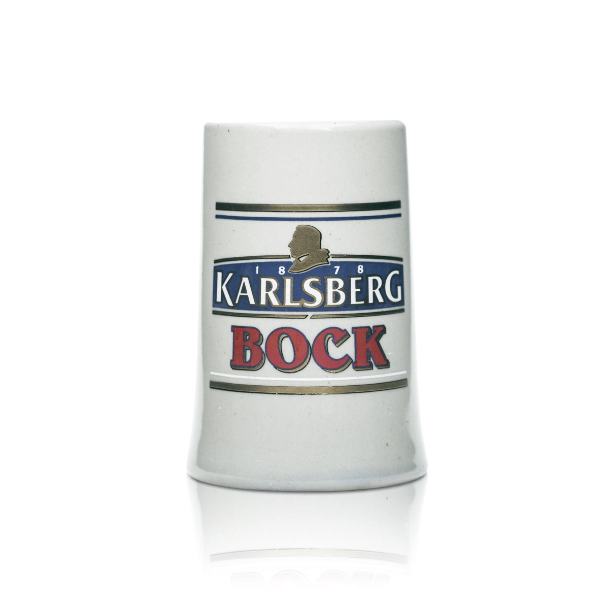 Karlsberg Bier Glas 0,5l Ton Krug Bock Humpen Seidel Sammler Liebhaber Gläser