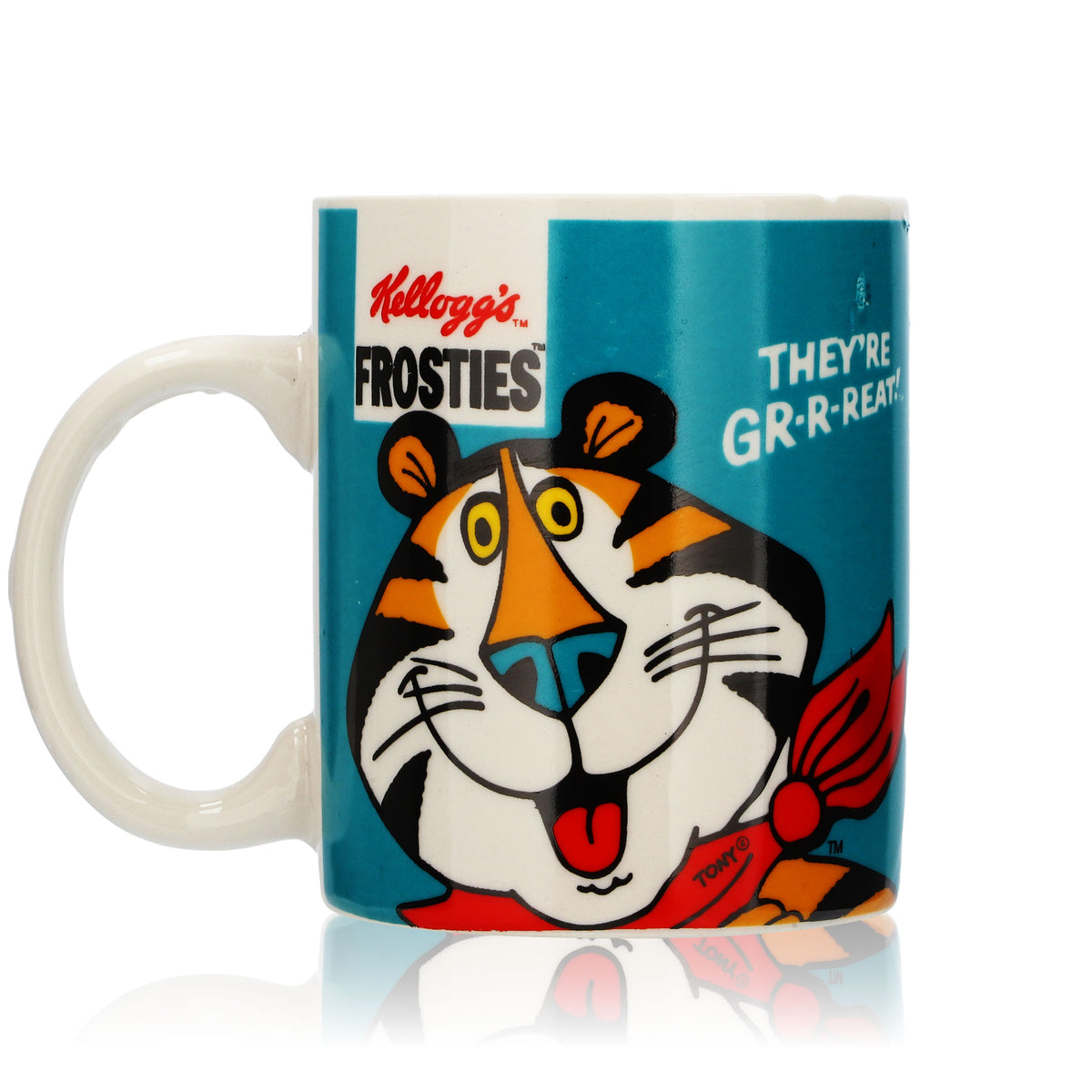 Kelloggs Frosties Milchbecher 0,33l Müsli Glas Tasse Kinder "Frosties" Tiger – Ansicht 3