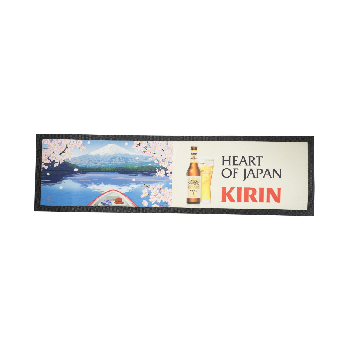 Kirin Ichiban Bier Barmatte Mat Gummi Gläser Abtropmatte Runner Gastro Bar