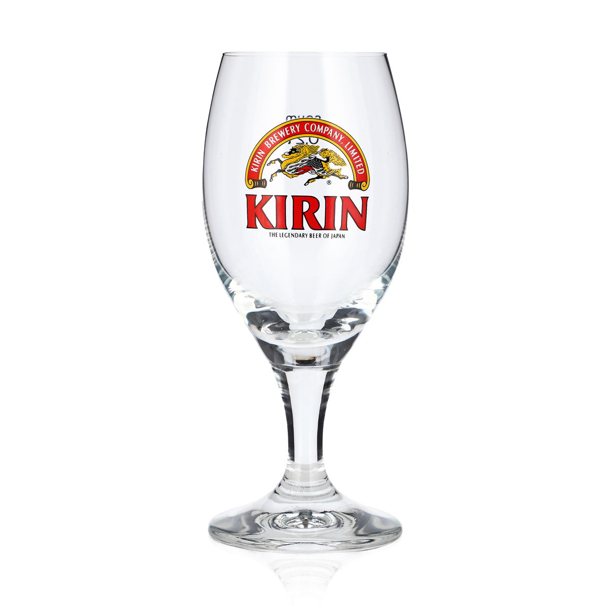 Kirin Ichiban Bier Glas 0,2l Pokal rotes Logo Sahm Bologna