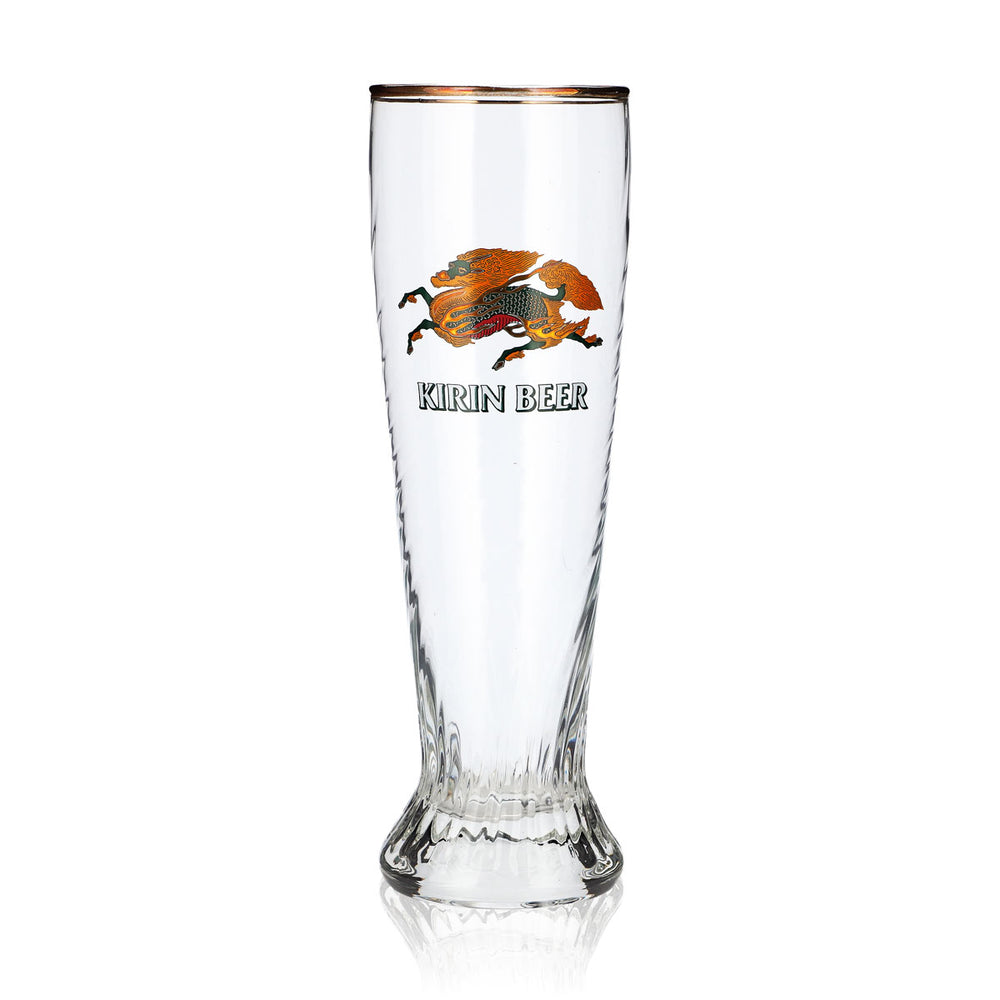 Kirin Ichiban Bier Glas 0,3l Weizenglas Relief Sahm Schönsee Weizenbierglas