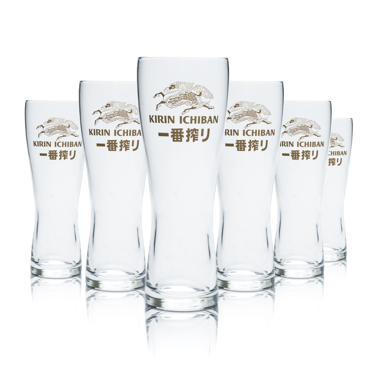 Kirin Ichiban Glas 0,25l Bier Pokal Tulpe Gläser Gastro Craft Premium Beer Japan