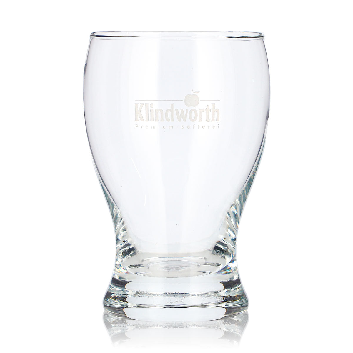 Klindworth Softdrink Glas 0,19l Longdrink Premium Safterei weißes Logo