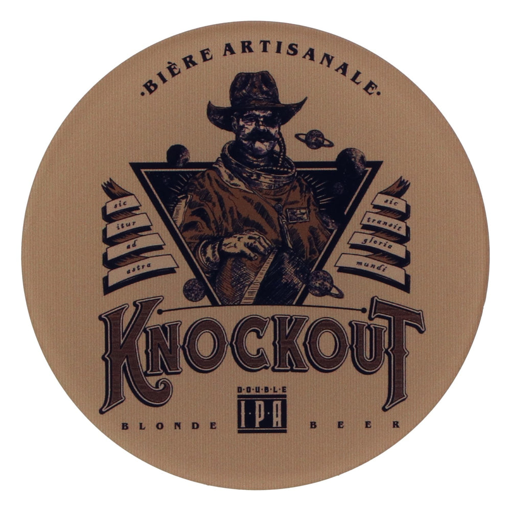 Knockout Bier Bierdeckel Untersetzer Knockout Double Plat rond neu Kunststoff