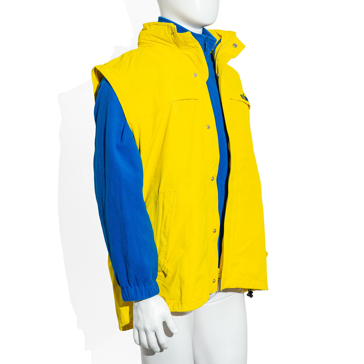 Kobers Likör Glas Winterjacke Gr.M gelb/blau mit abnehmbarer Innenjacke Jacke – Ansicht 9
