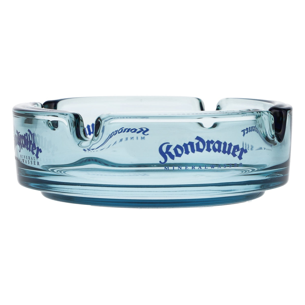 Kondrauer Wasser Aschenbecher Ashtray Hellblau Glas Bar Retro Design – Ansicht 3