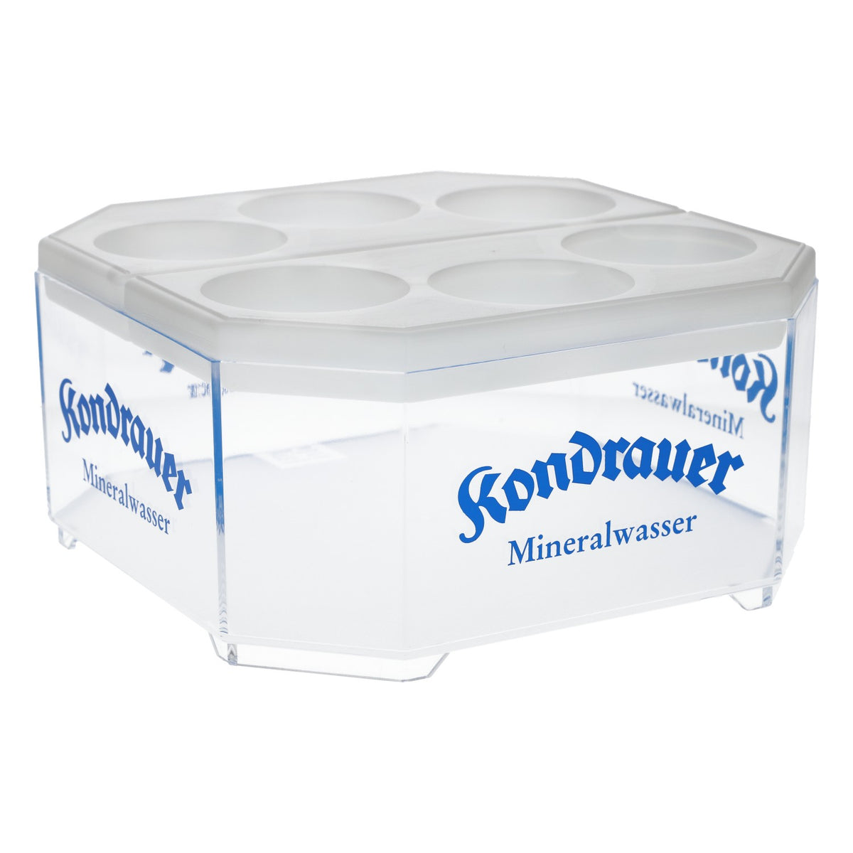 Kondrauer Wasser Flaschenkühler 6 Flaschen transparent Kunststoff Barzubehör – Ansicht 2