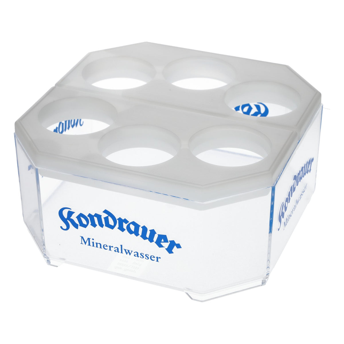 Kondrauer Wasser Flaschenkühler 6 Flaschen transparent Kunststoff Barzubehör – Ansicht 3