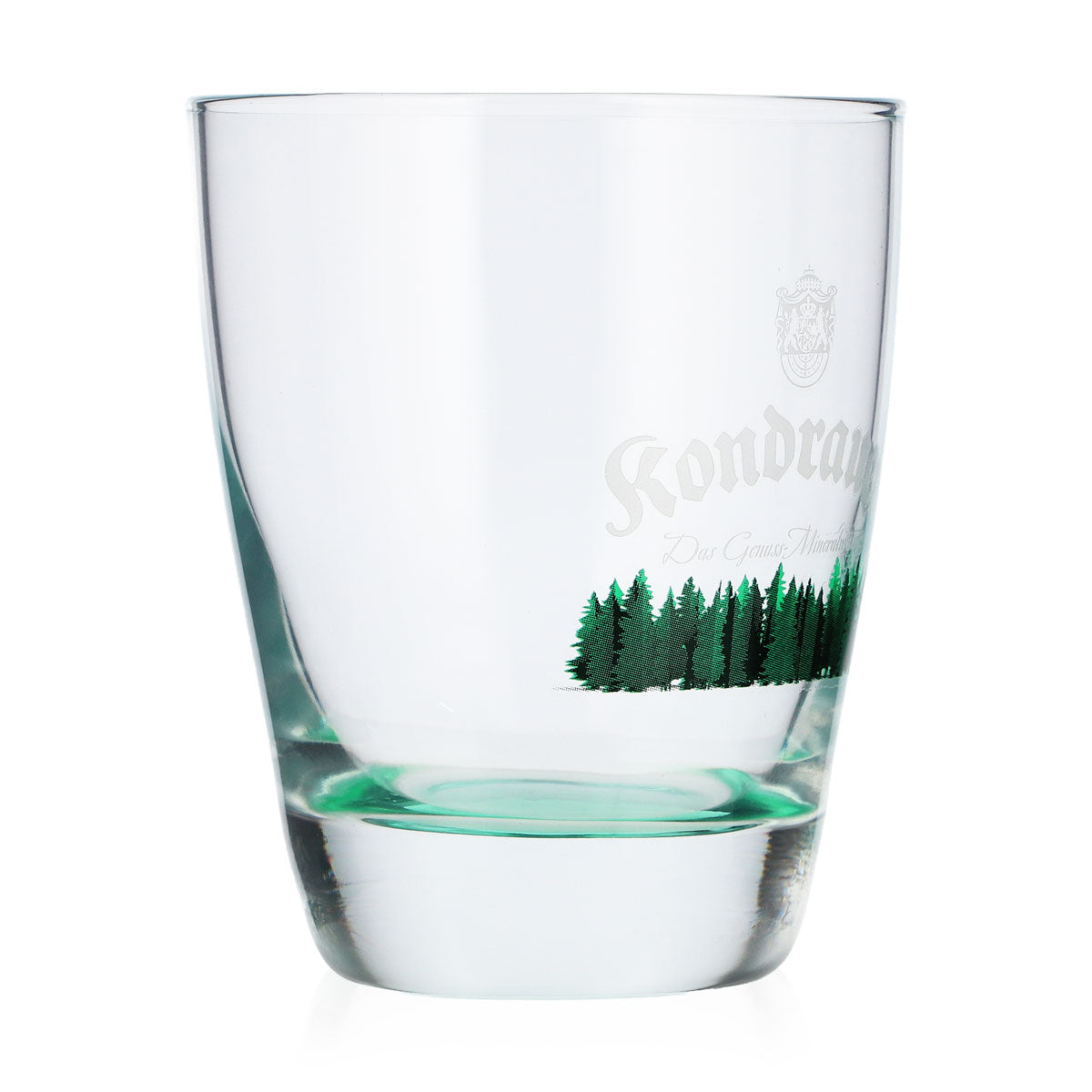 Kondrauer Wasser Glas 0,26l grüner Boden grüne Bäume Sammelglas – Ansicht 2