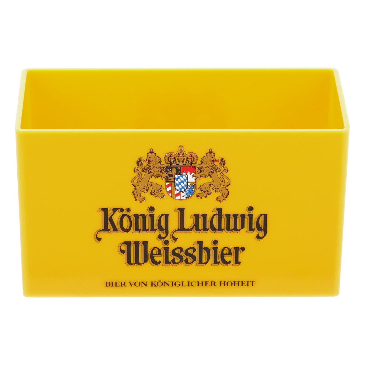 König Ludwig Bier Bierdeckelhalter für ca. 30 Bierdeckel Gelb – Ansicht 2