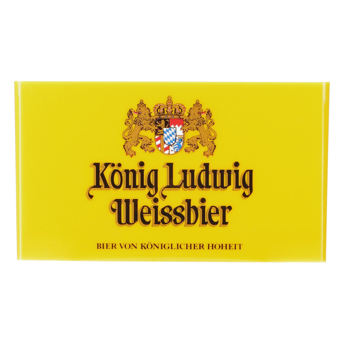 König Ludwig Bier Bierdeckelhalter für ca. 30 Bierdeckel Gelb – Ansicht 5