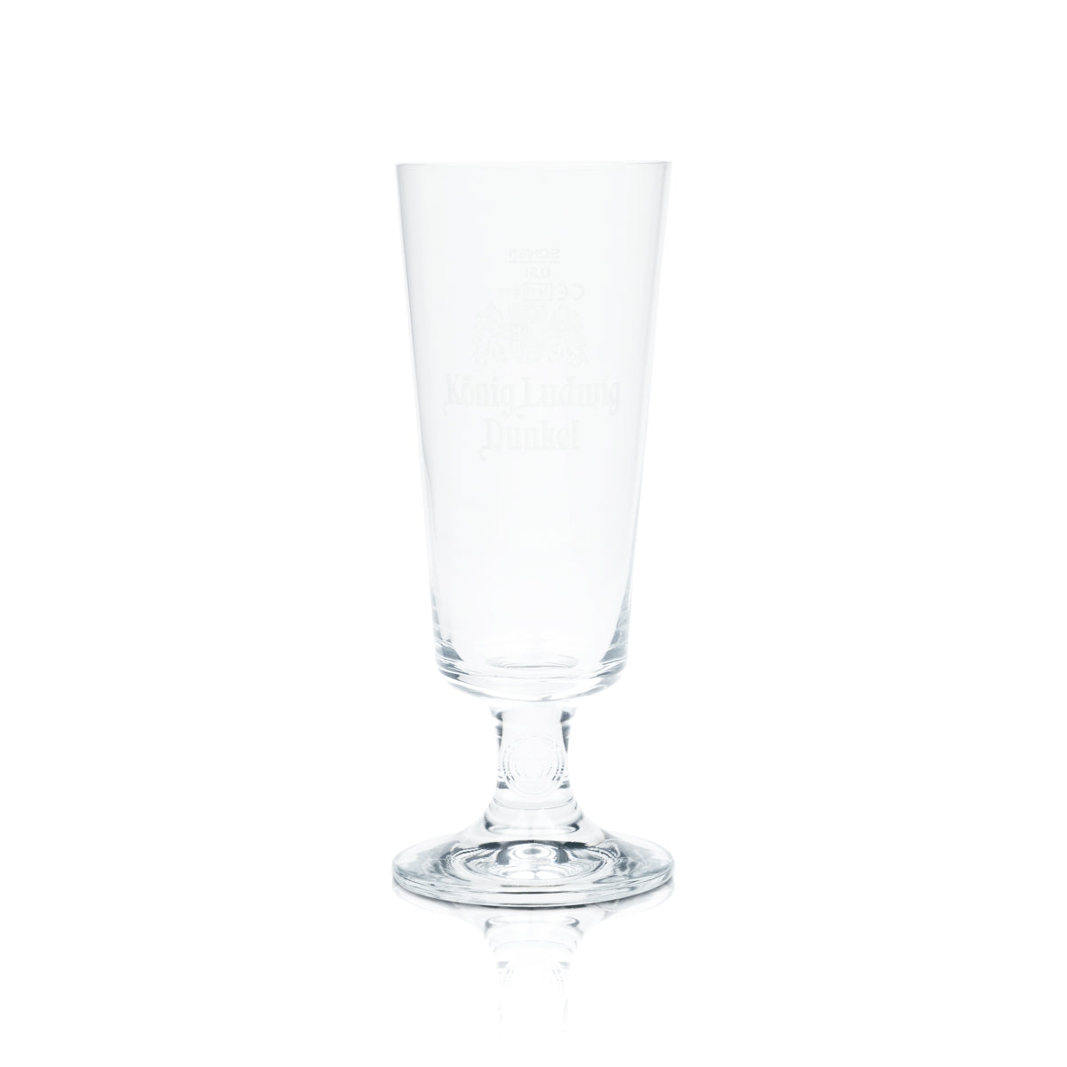 König Ludwig Dunkel Bier Glas 0,3l Tulpe Gläser Pokal Sahm Brauerei Beer Becher