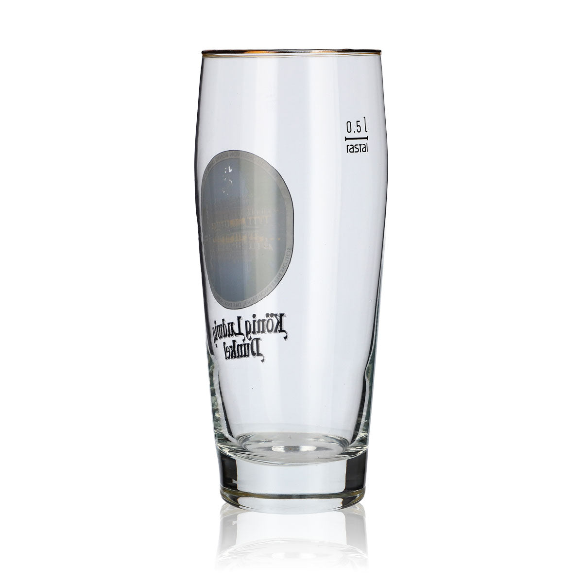 König Ludwig Glas 0,5l Dunkel Willi Becher Sammler Gläser Schloss Herrenchiemsee – Ansicht 3