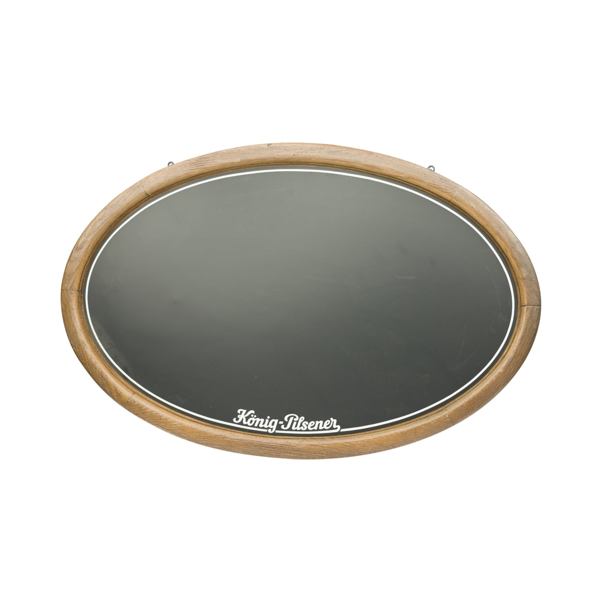 König Pilsener Bier Tafel oval 75x48cm Holzlook Kreide Schreibtafel Wand Schild