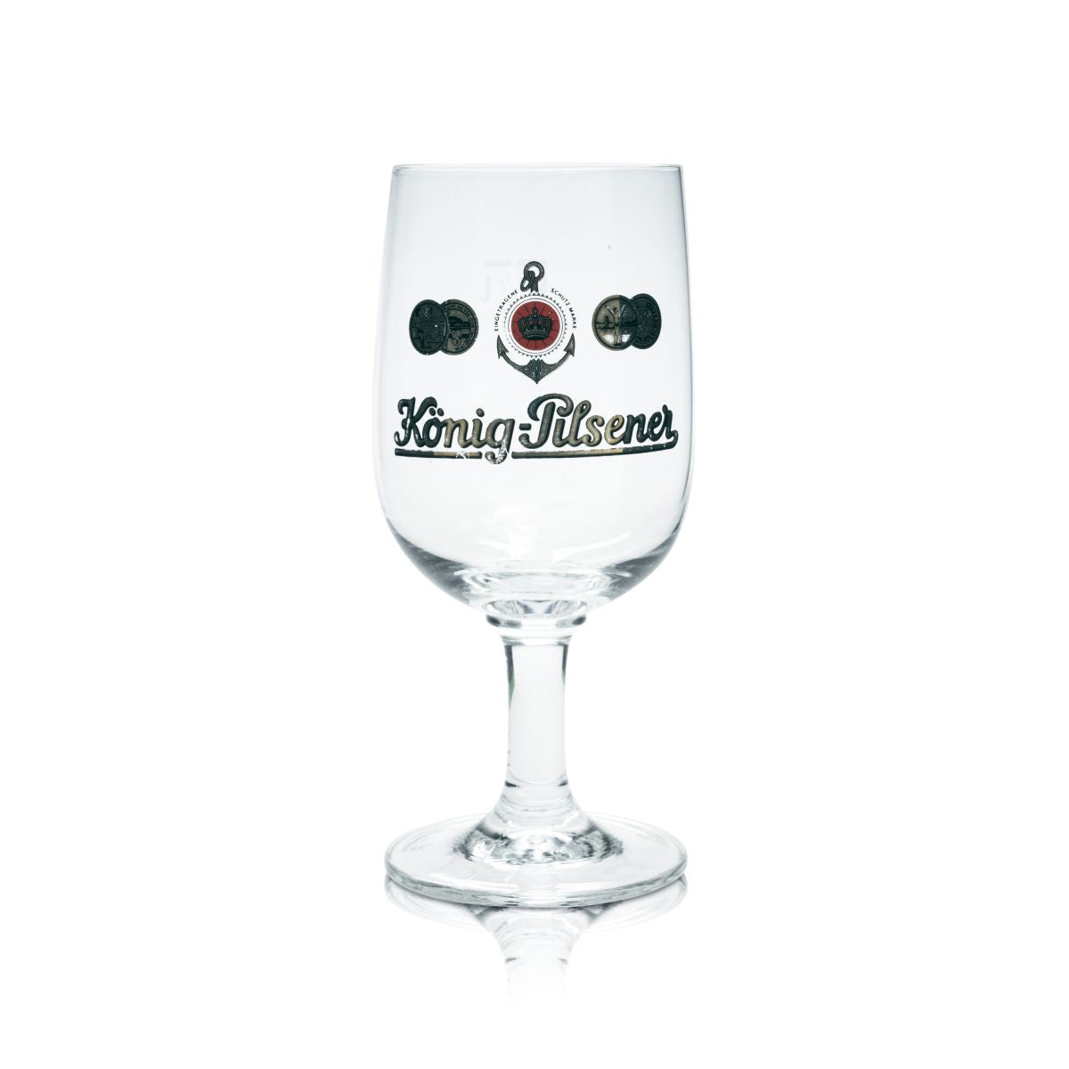 König Pilsener Bierglas 0,2l Pokalglas Pilstulpe Altes Design Liebhaber Sammler