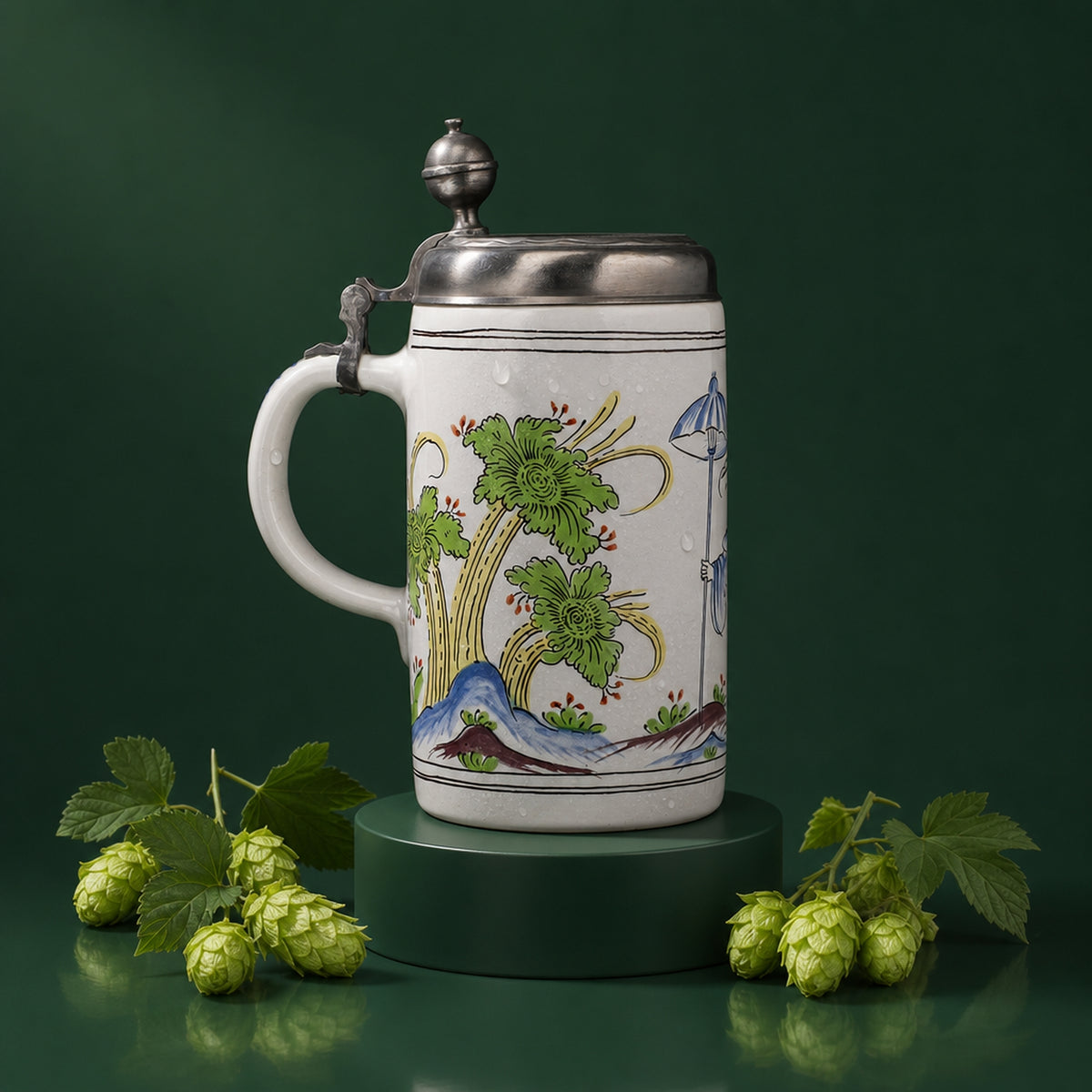 König Pilsener Glas Jahresedition Keramik Bierkrug 1992 Sammler Liebhaber
