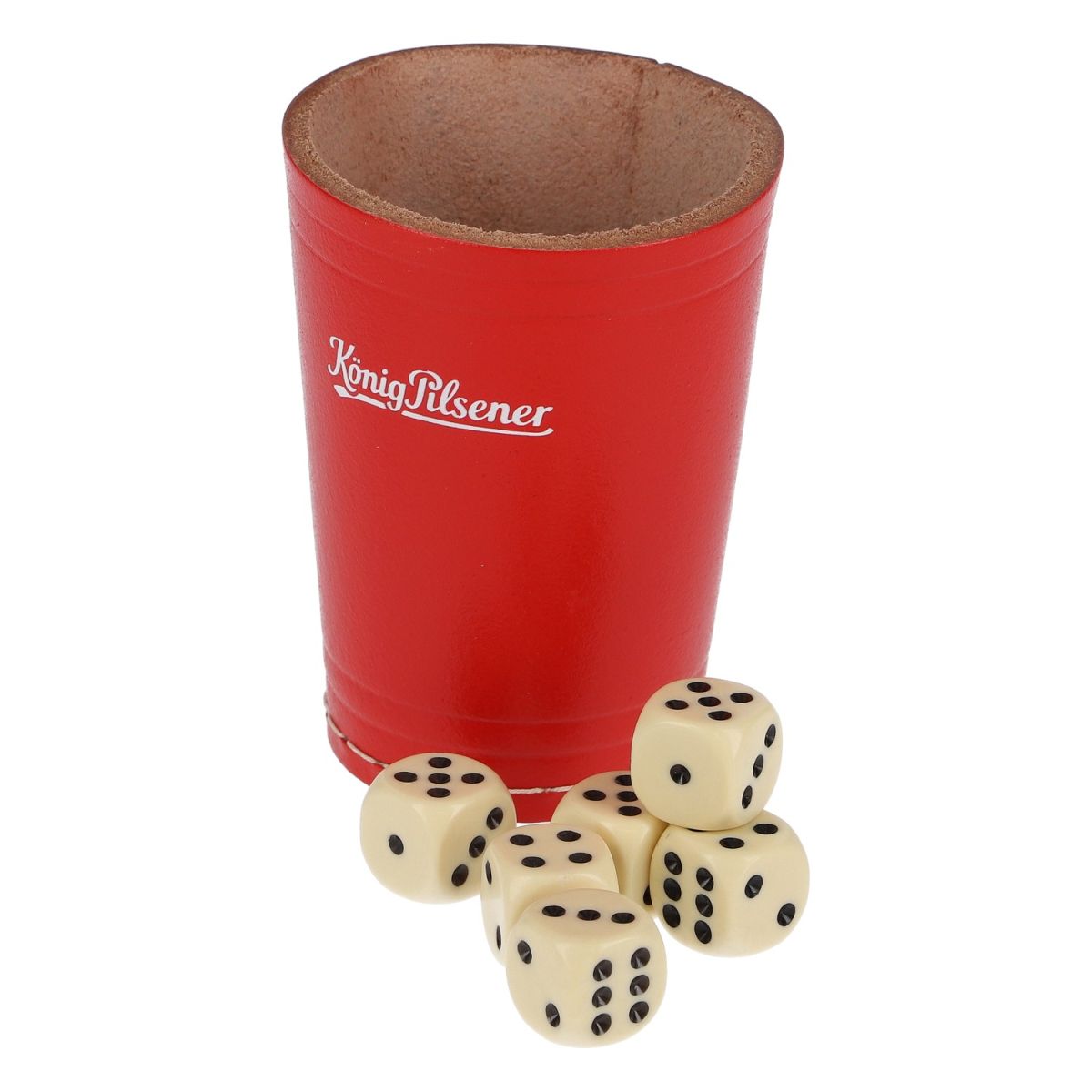 König Pilsener Würfelbecher Würfelspiel Trinkspiel Mäxle Merchandise Party
