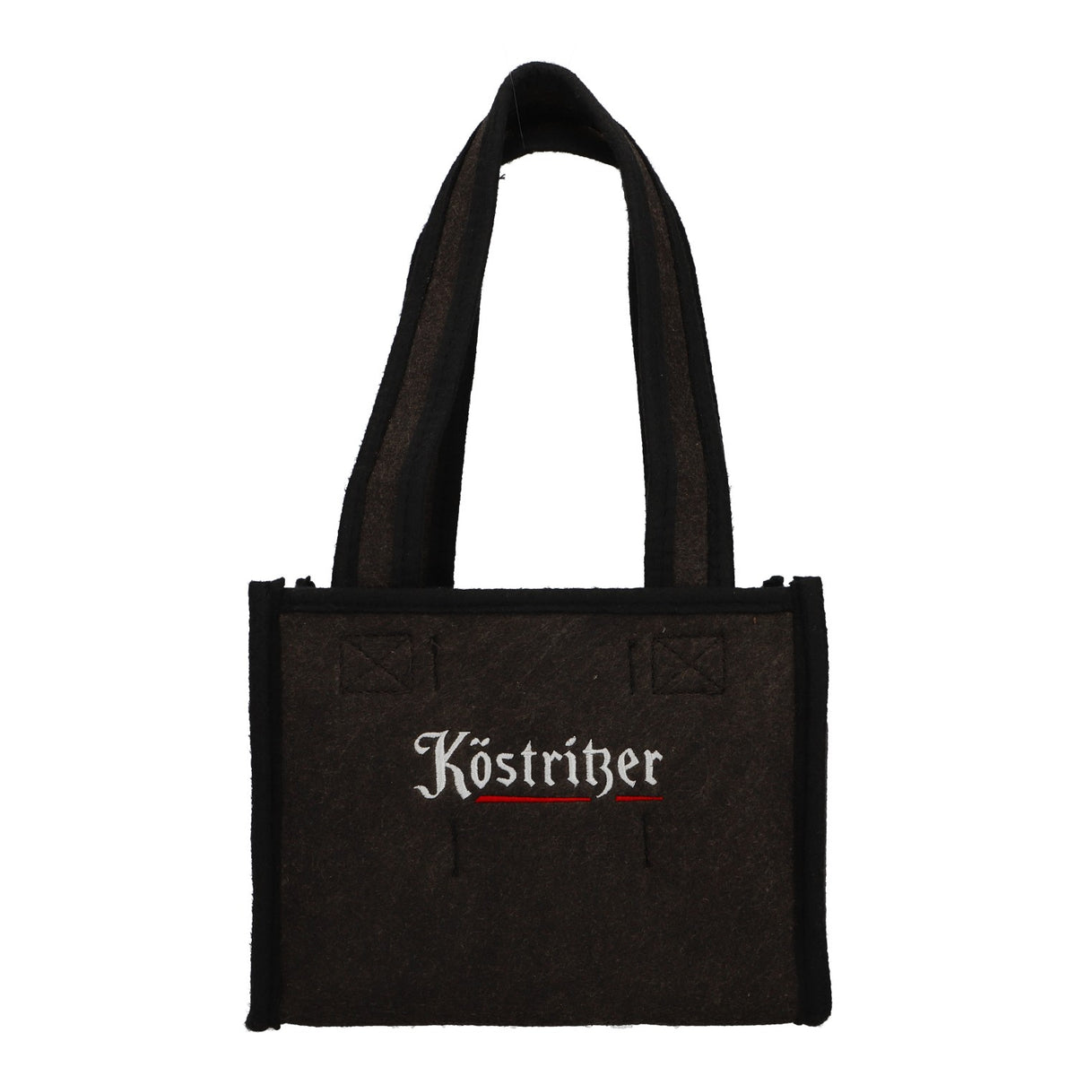 Köstritzer Bier Flaschenträger Sixpack Biertasche Filz 6er Träger grau
