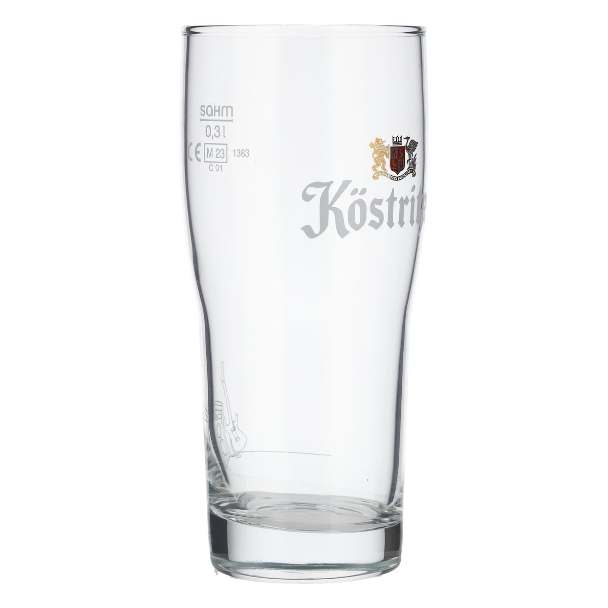 Köstritzer Bier Glas Becher Tumbler 0,3l Gitarre Gravur Brewhouse Sahm – Ansicht 2