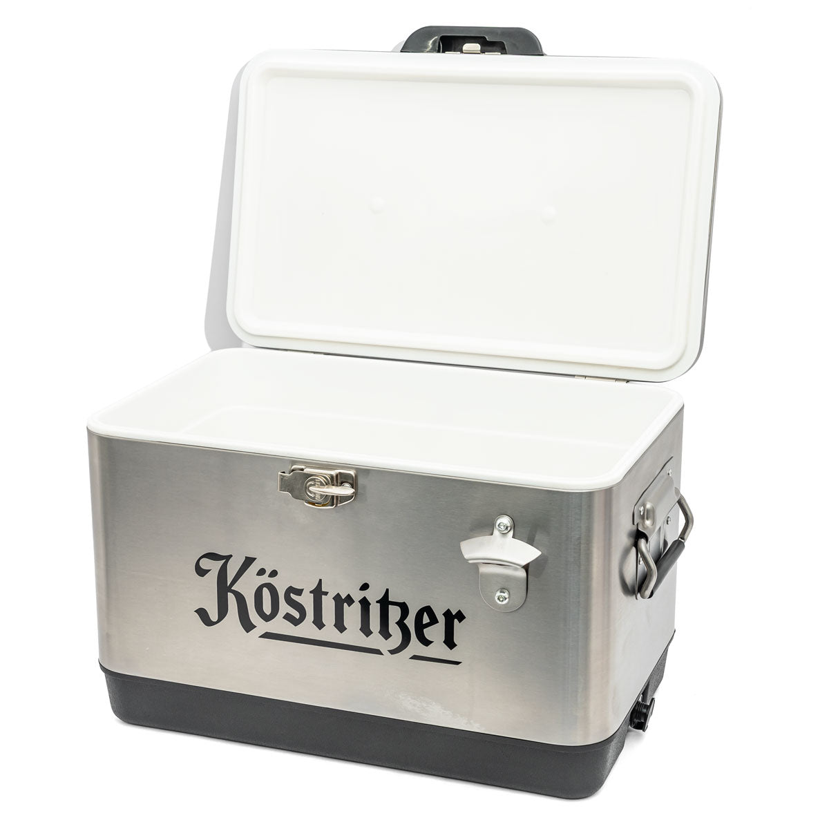 Köstritzer Bier Metall Kühlbox Campingbox Alukiste mit Flaschenöffner XXL – Ansicht 5