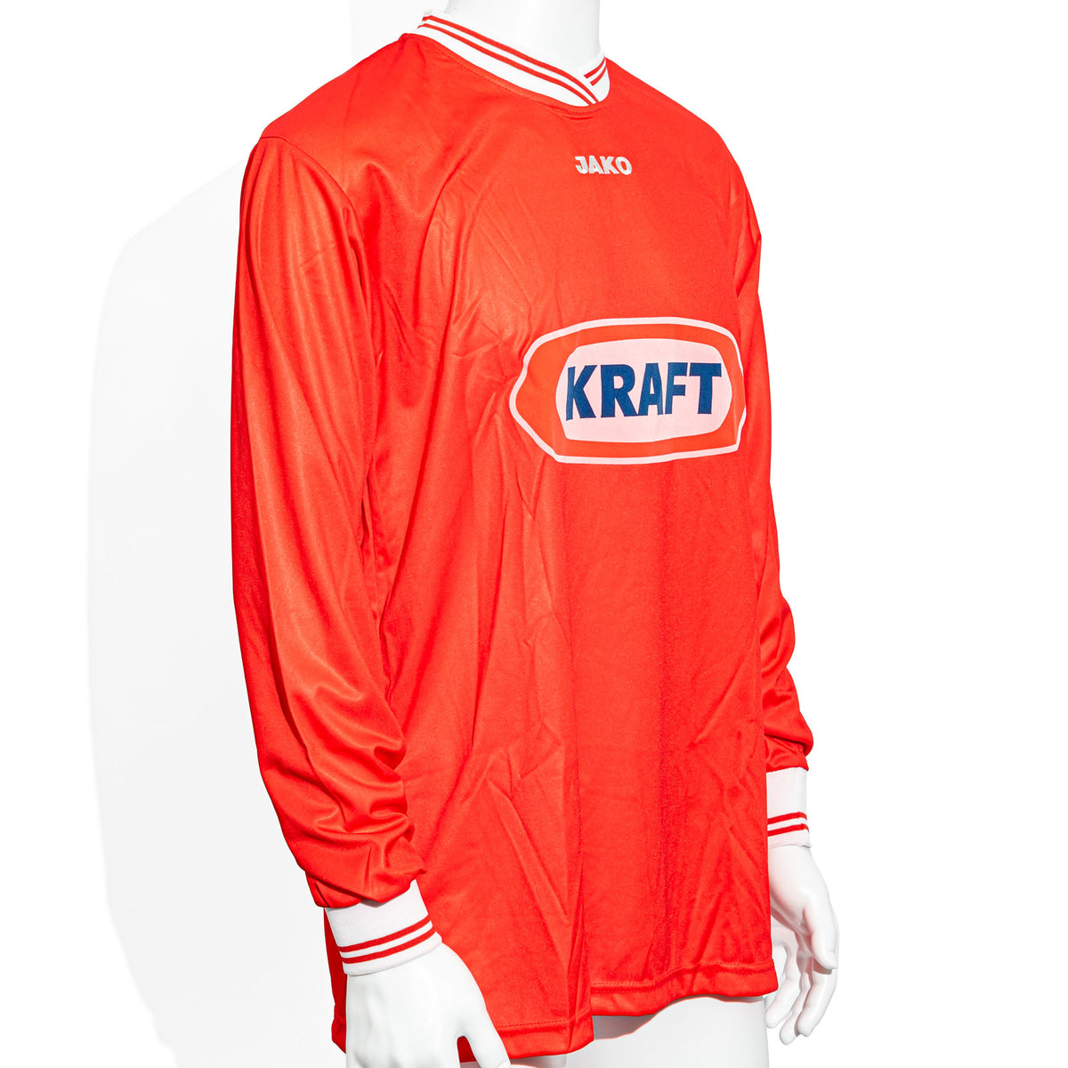 Kraft Jako T-Shirt Trikot Langarm Gr. XL Rückennummer 6 rot – Ansicht 2