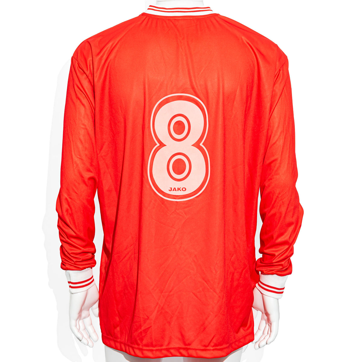 Kraft Jako T-Shirt Trikot Langarm Gr. XL Rückennummer 8 rot – Ansicht 3
