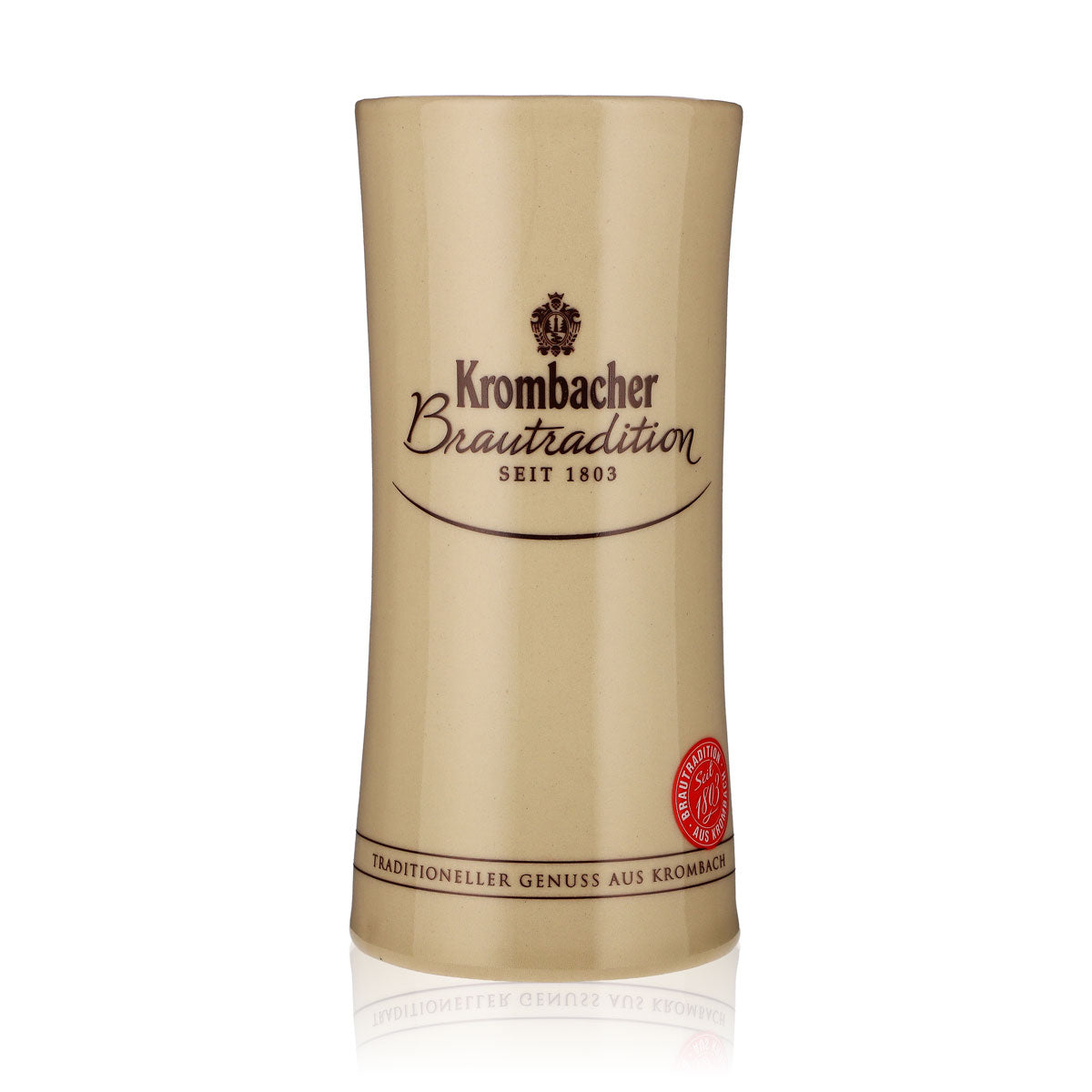 Krombacher Bier Glas 0,3l Sammelkrug Ton Brautradition seit 1803