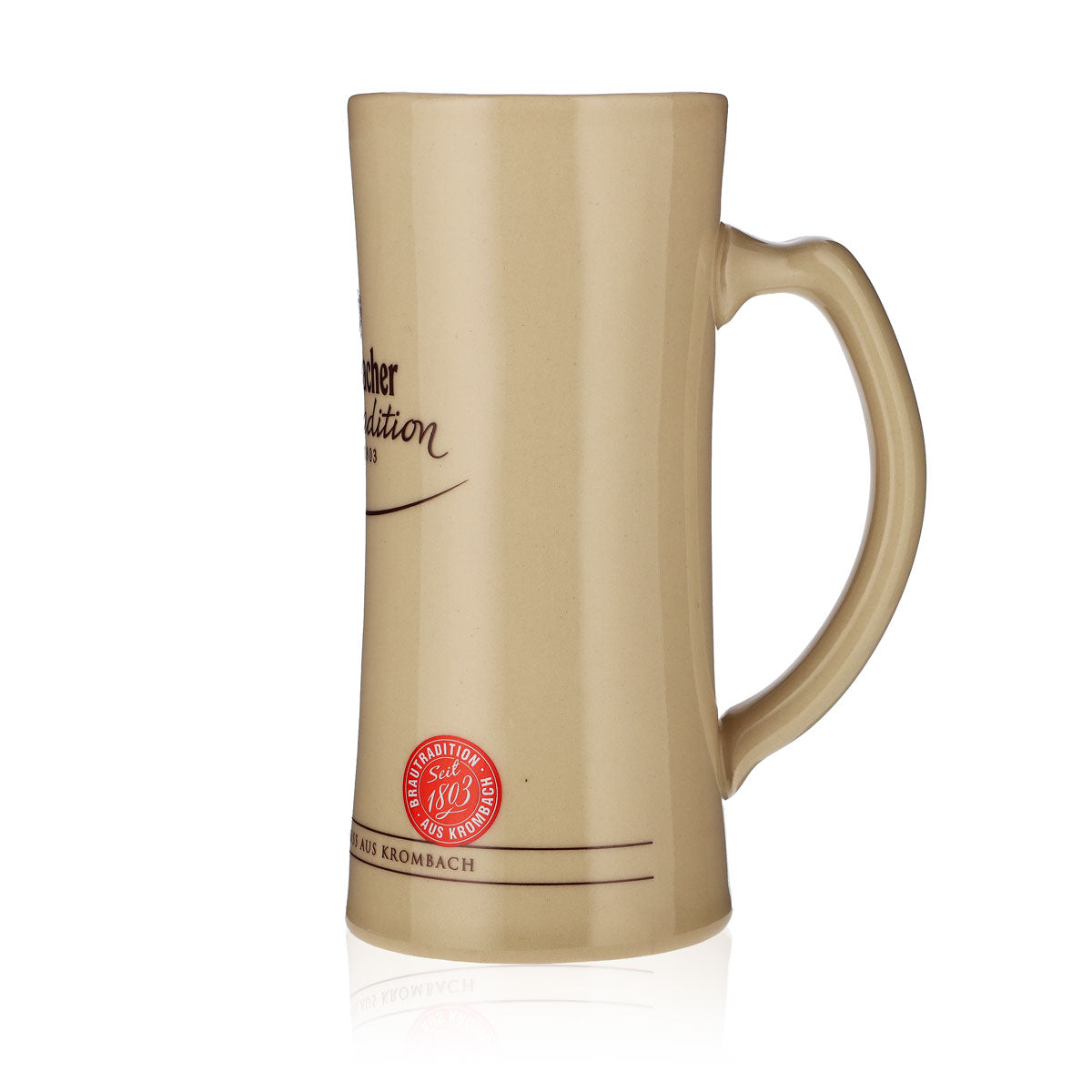 Krombacher Bier Glas 0,3l Sammelkrug Ton Brautradition seit 1803 – Ansicht 5