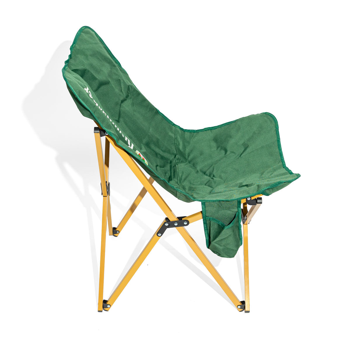 Krombacher Bier Outdoor Campingstuhl Anglerstuhl faltbar Grün – Ansicht 2