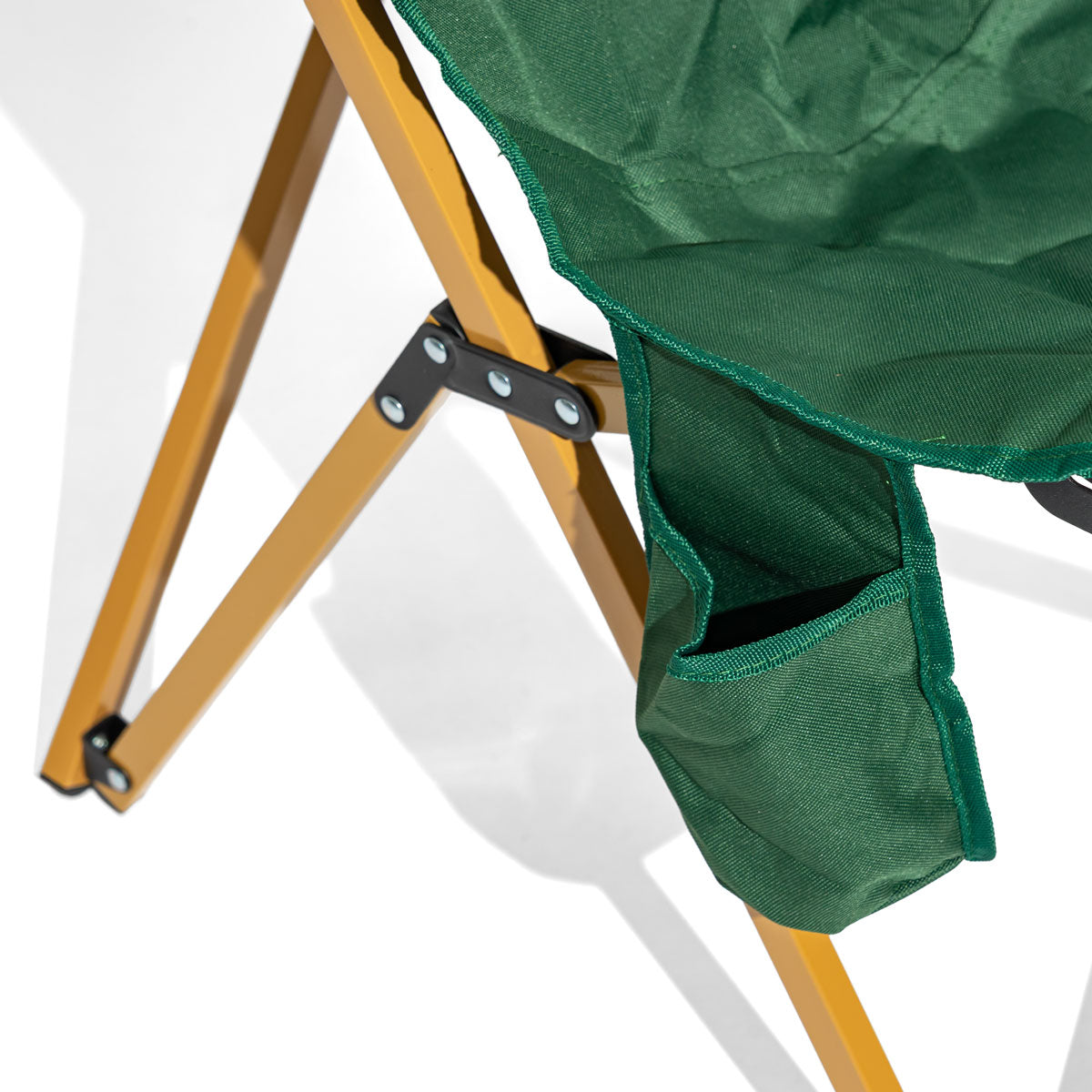 Krombacher Bier Outdoor Campingstuhl Anglerstuhl faltbar Grün – Ansicht 6