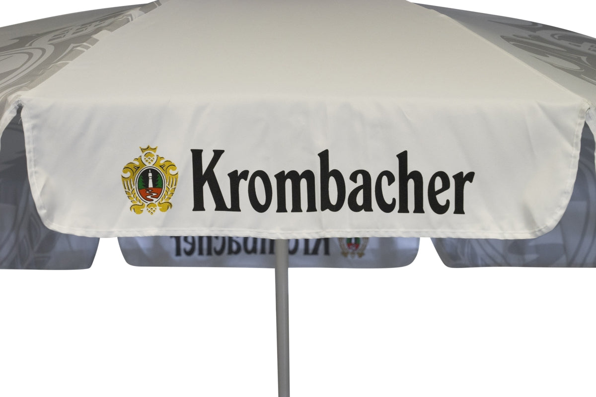 Krombacher Bier Sonnenschirm Ø2m Gastro Biergarten Brauhaus Regen Schutz Garten – Ansicht 6