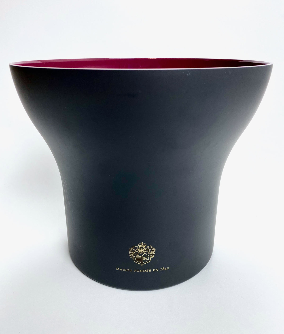 Krug Champagner Flaschenkühler Eiswürfelbehälter Metall single schwarz/lila – Ansicht 2