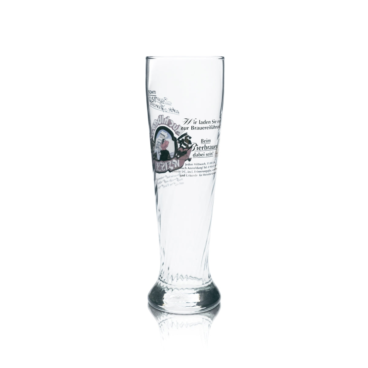 Kuchlbauer Weisse Glas 0,5l Weißbier Hefe Kristall Weizen Kontur Gläser Bayern – Ansicht 3