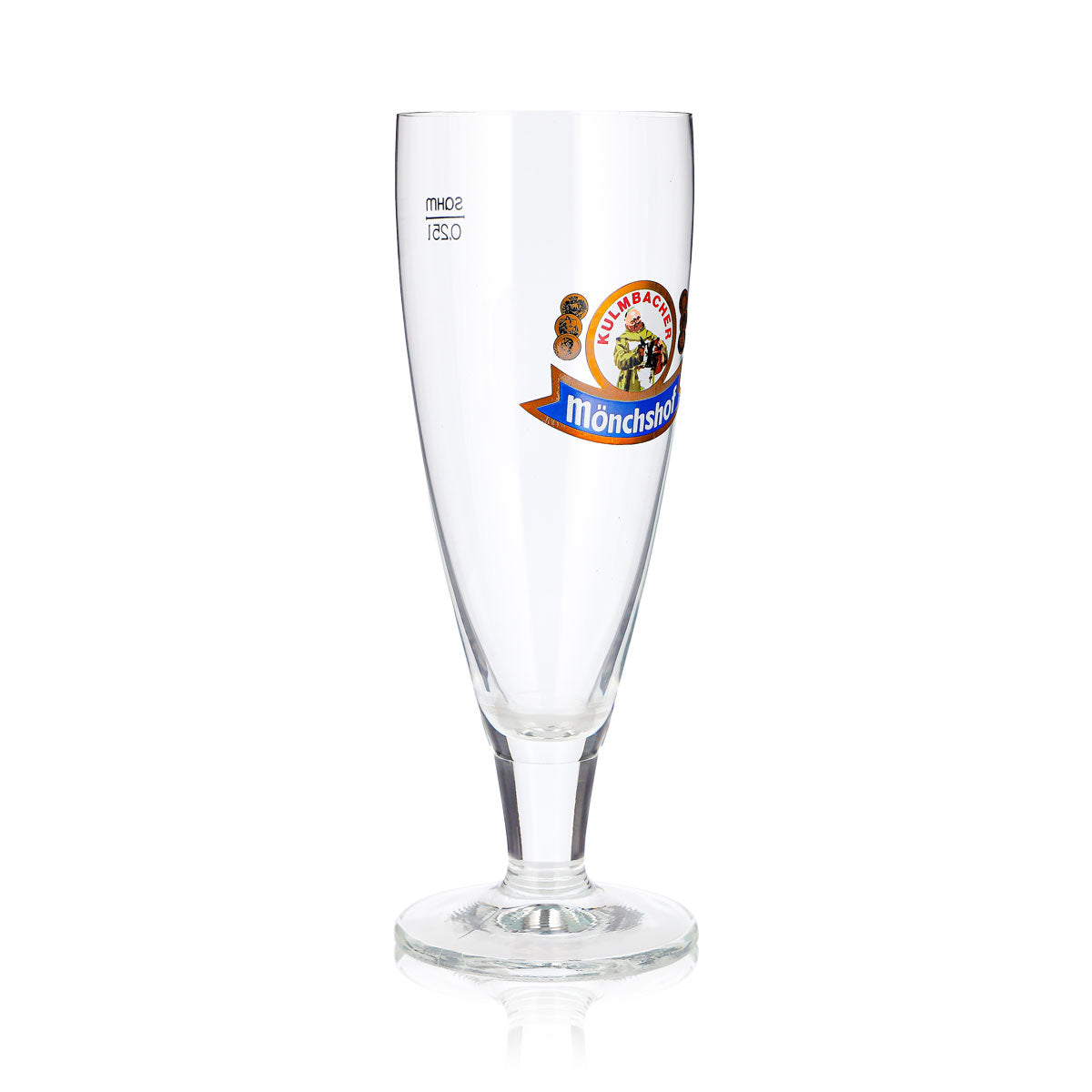 Kulmbacher Reichelbräu Bier Glas 0,25l Pokal Mönchshof Sahm – Ansicht 3