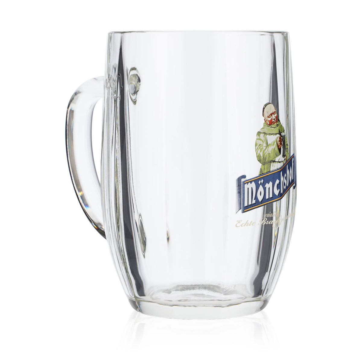 Kulmbacher Reichelbräu Bier Glas 0,5l Glaskrug Seidel Mönchshof Sahm – Ansicht 2