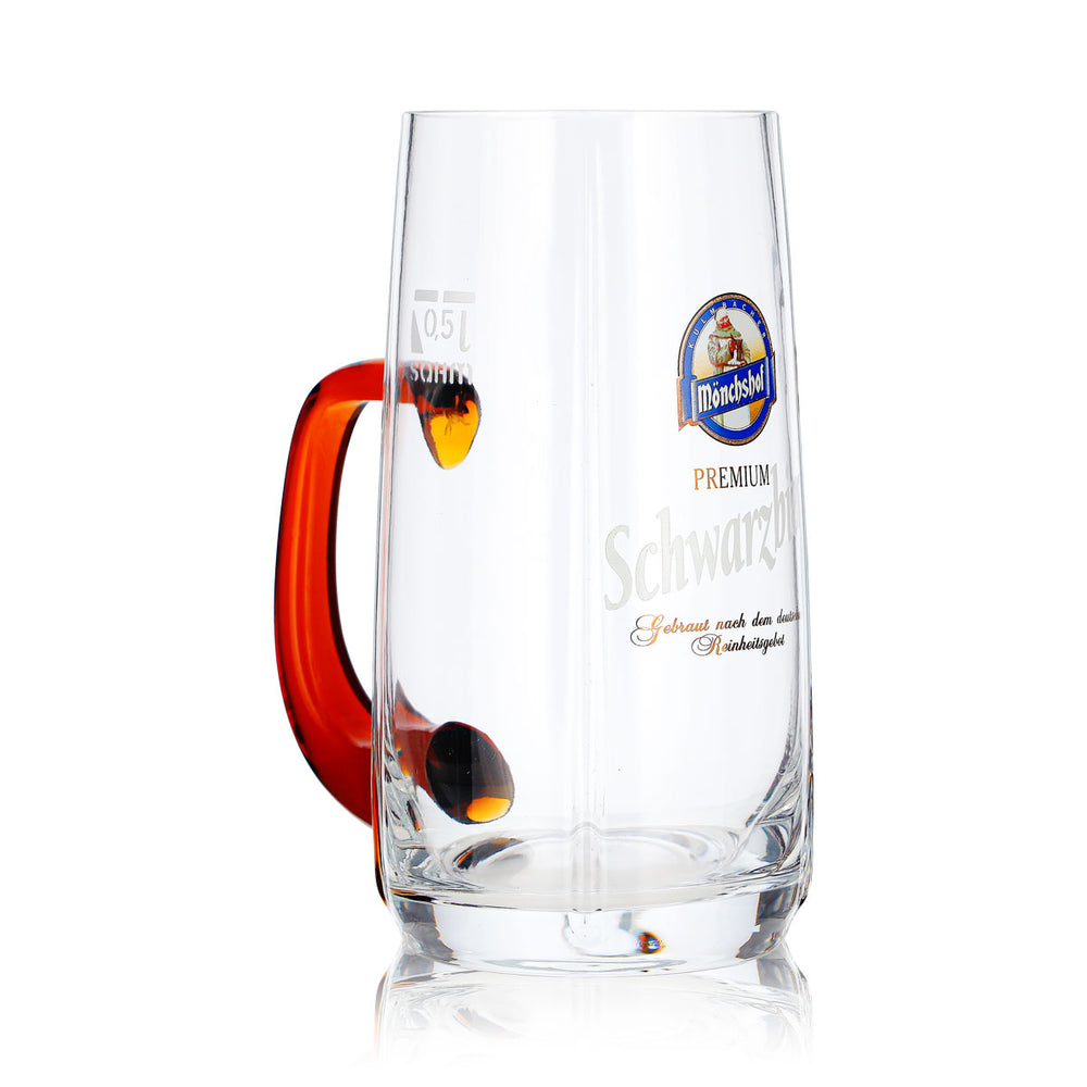 Kulmbacher Reichelbräu Bier Glas 0,5l Krug Mönchshof Premium Schwarzbier Sahm