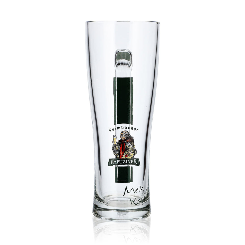 Kulmbacher Reichelbräu Bier Glas Bierkrug 0,5l Henkelglas grünes Logo Mein