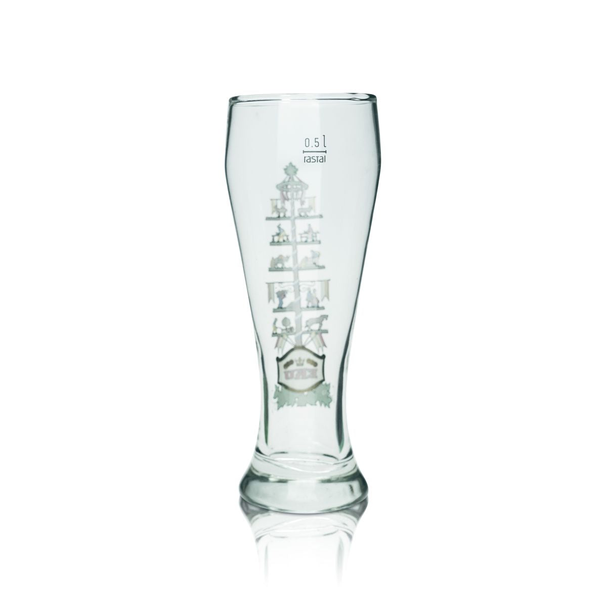 Kulmbacher Reichelbräu Bierglas 0,5l Weißbierglas EKU Maibaum Sonderedition – Ansicht 2