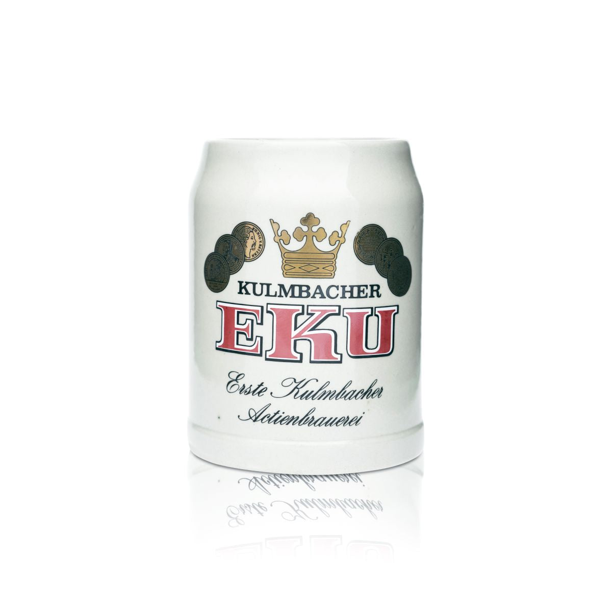 Kulmbacher Reichelbräu Bierglas 0,64l Tonkrug EKU Kermaik Humpen Seidel Gläser
